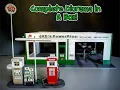 Joe s Service Gas Convenience Station Diorama Scale Model Kit Build How To Assemble Paint Decal