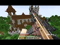 DESTROYING PILLAGER FORTRESS USING MODERN WEAPONS IN MINECRAFT