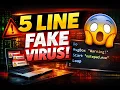 how to create a simple fake virus