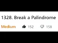 LeetCode 1328 - Break a Palindrome
