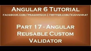 How to make angular custom validator reusable
