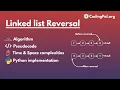 Reverse a Singly Linked List Algorithm Pseudocode and PYTHON Implementation CodingPal org DSA