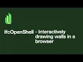 Interactively drawing IFC walls in a web browser