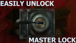 Skyrim Se How To Lockpick Master Locks Easily No Perks No