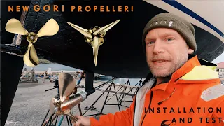 TESSIE got a new Gori folding propeller!