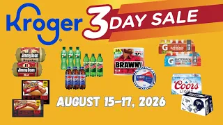 WOW Kroger s 3 DAY SALE for - HOT Deals on Soda Sausage Gatorade MORE