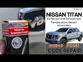 How to Replace O2 Sensor Exhaust Temperature Sensor on a Nissan Titan XD Fix P0546 P2081 Codes
