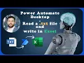 Power Automate Desktop - Data from txt to Excel
