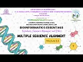 Module 3 3 Multiple Sequence Alignment MSA Theory Bioinformatics Essentials MOOC