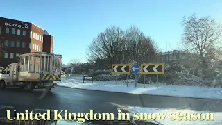UNITED KINGDOM IN WINTERS 🤩  EVERYWHERE IS SNOW ANS SNOW #unitedkingdom #uk #winter #snow #travel