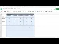 Resizing Rows and Columns in Google Sheets