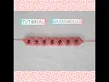 Easy Wavy macrame zigzag bracelet tutorial