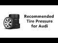 Audi Tire Pressure