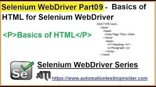Selenium WebDriver Part9 Basic HTML for Selenium