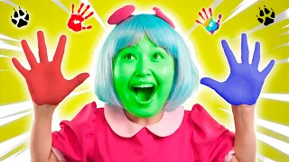 Colorful Finger Family Song | Learn Every Color | Lights Kids Song