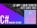 C WPF Login Register Window Modern Design UI With Source Code