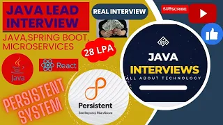 Persistent System interview Questions And Answer java interview questions Java 8 coding Interview