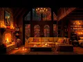 Download Lagu Cozy Autumn Cottage Ambience 🍂 Smooth Jazz, Night Rain \u0026 Fireplace Sounds for Relaxation, Deep Sleep
