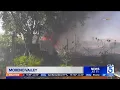 Homes Vehicles Burned When Brush Fire Ignites At End of Police Chase in Moreno Valley