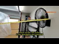 Review iLiving 20 Outdoor Oscillating High Velocity Wall Fan with 4750 CFM Heavy Duty Weatherproof