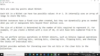 BitSet in Java