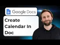 How to Create a Calendar in Google Docs 2026 Guide