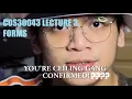 Forms COS Lecture 7