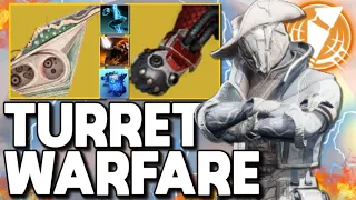 The BEST INFINITE TURRET Warlock Build EVER The ULTIMATE TURRET MODE Warlock Destiny 2