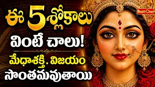 ఈ 5 శ్లోకాలు వింటే చాలు! జీవితంలో మేధాశక్తి, విజయం, జ్ఞానం పెరుగుతాయి | Soundarya Lahari Slokas