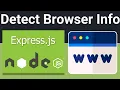 Node js Express Project to Detect Browser Operating System Information Using EJS Tool in Browser