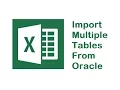 Excel Tutorials - Import multiple tables from Oracle