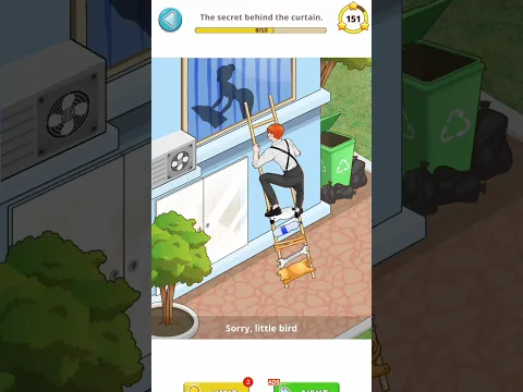 The secret behind the curtain. #funny #gameplay #shorts