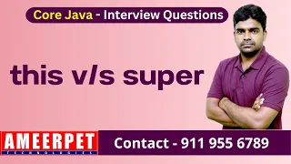 this vs super keywords in java Ameerpet Technologies By Srinivas
