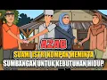 SUAMI ISTRI KOMPAK MEMINTA SUMBANGAN KE WARGA  UNTUK  MEMENUHI KEBUTUHAN HIDUP || ANIMASI AZAB