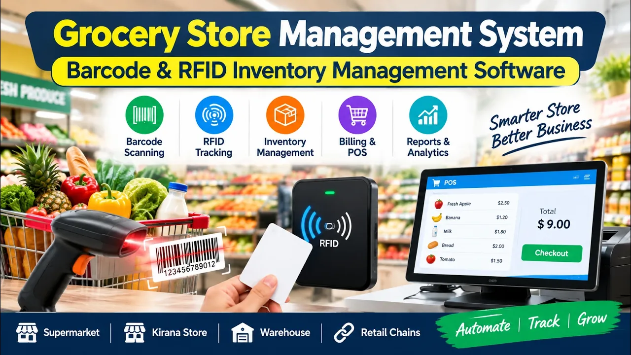 Smart Supermarket & Retail RFID Checkout Billing Software Demo
