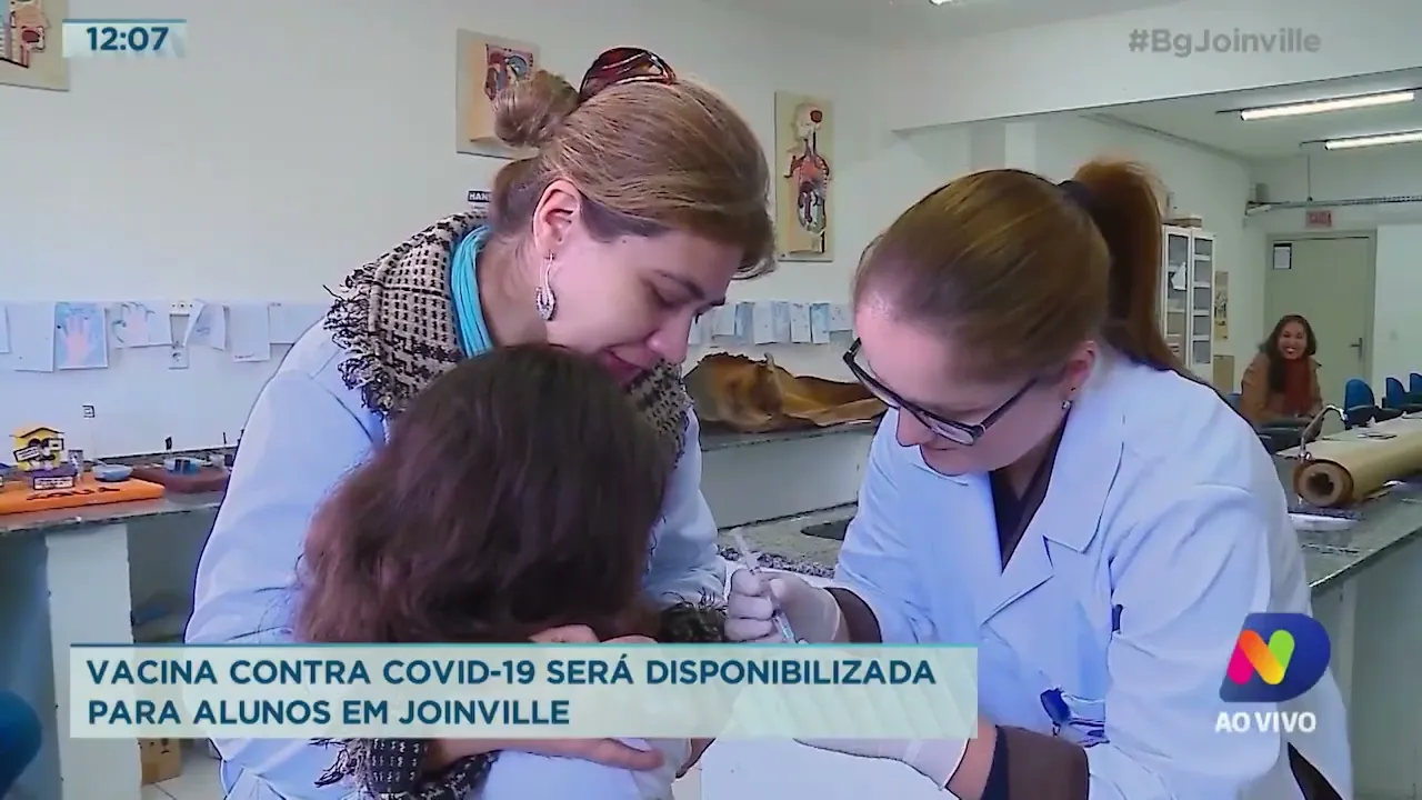 Vacina contra Covid-19 será disponibilizada para alunos em Joinville