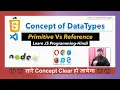 Javascript DataTypes Complete Explanation Primitive Reference Types JS Tutorial in Hindi