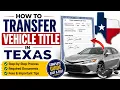 How to Texas vehicle title Transfer Transfer Vehicle title online