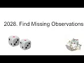 24 2028 Find Missing Observations