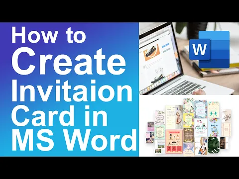 Download MP3 How to Create Invitation Card in Microsoft Word