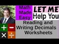 Reading and Writing Decimals Worksheets