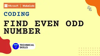 Coding Find Even or Odd Numbers using Makecode Arcade Makecode Coding Block Coding Python