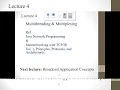 Multithreading and Multiplexing - Lecture 4