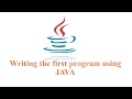 First java program Displaying a welcome message