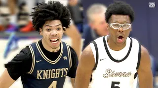 Bryce James vs Tyran Stokes CRAZY Playoff Match Up Sierra Canyon vs Notre Dame