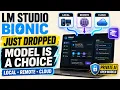 LM STUDIO BIONIC JUST DROPPED - THE FIRST AGENT WHERE THE MODEL IS A CHOICE