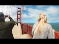 Strolling through the Golden Gate Bridge
