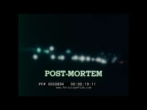 “POST MORTEM”  1966 PRESCRIPTION DRUG ADDICTION & ABUSE EDUCATIONAL FILM  XD50894