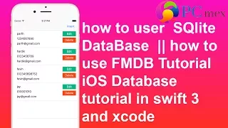 how to user SQlite DataBase FMDB tutorial in swift 3 and xcode PART 1
