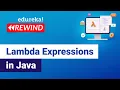 Lambda Expressions in Java Java Lambda Tutorial Java Certification Training Edureka Rewind